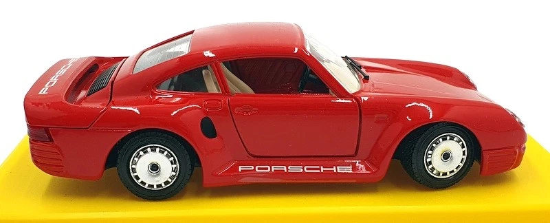 Burago escala 1/24 diecast 0121 - Porsche 959 - rojo Foto 4 de 4