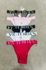 Victoria's Secret Exploded Logo Cotton 90s Brief Panty 5 pack size S