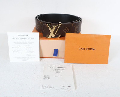 Louis Vuitton LV Pyramide 40mm Belt in Brown Monogram Coated Canvas Size 95/38