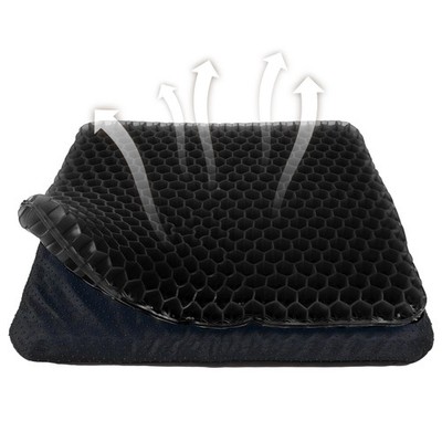 Gel Seat Cushion, Double Thick Egg Gel Cushion for Pressure Pain Relief, Brea