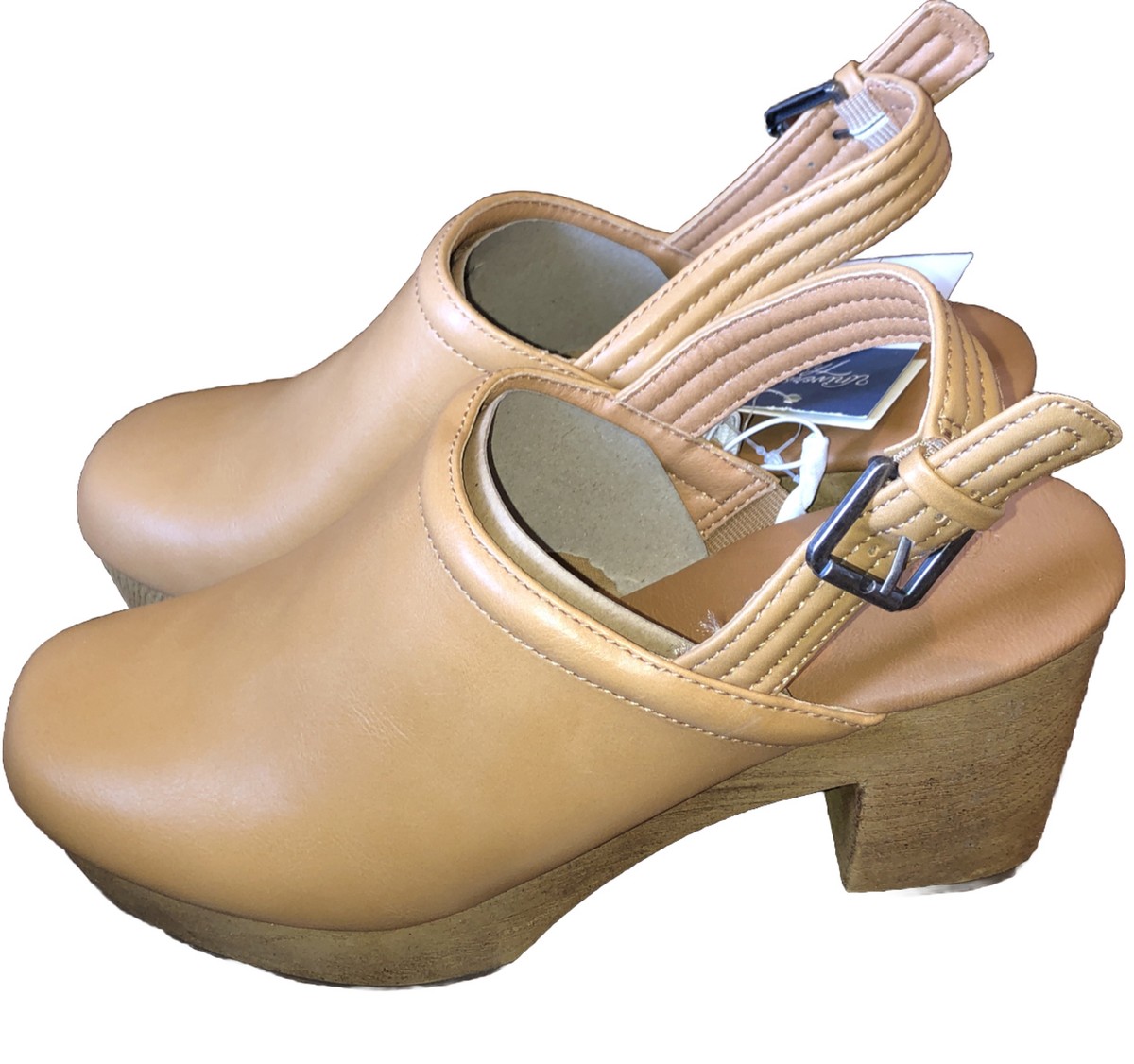 Universal Thread Shoes Tan Platform Clog 4
