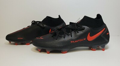 Nike Phantom GT Elite DF FG Soccer Cleats Men's Size 11.5 CW6589-060 Black Red
