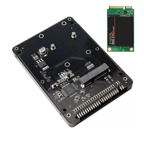 Carte convertisseur adaptateur MSATA vers 2,5 pouces IDE HDD SSD mSATA vers PATA 44 BROCHES avec étui - Photo 6/6