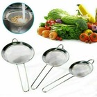 Mesh Skimmer Stainless Steel Sieve Scoop Colander Food Strainer Drain Water/Oil