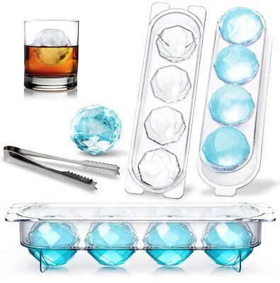 Combler Ice Molds, Cube Tray for Freezer, 2 Inch Large Molds Cocktails
