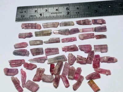 85 carat natural beautiful multiple color tourmaline crystal nice quality