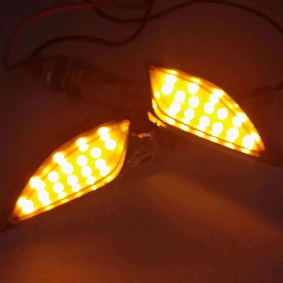 4x Luz de señal de giro para motocicleta Harley-Davidson Blackline Cross Bones Dyn Foto 2 de 4
