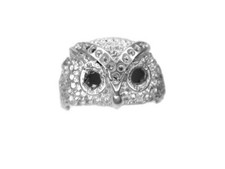 Owl Buho Ladies Ring .925 Sterling Silver