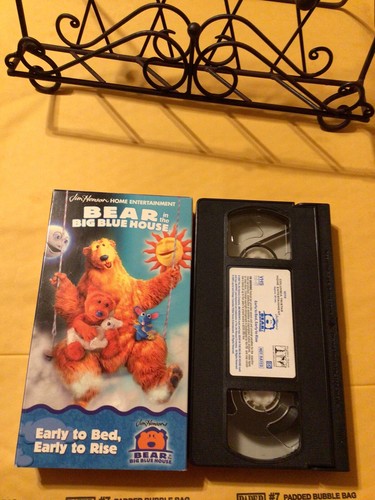 bear in the big blue house EARLY TO BED EARLY TO RISE VHS VIDEOTAPE - Picture 4 of 4