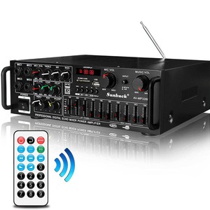 00w Bluetooth Stereo Amplifier Hifi 2ch Tuner Remote Control Usb Sd Mic Input Ebay