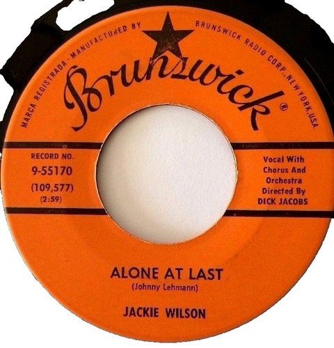 ジャッキーウイルソン　7\" Jackie Wilson - In The Blue of Evening - Brunswick (45RPM 7
