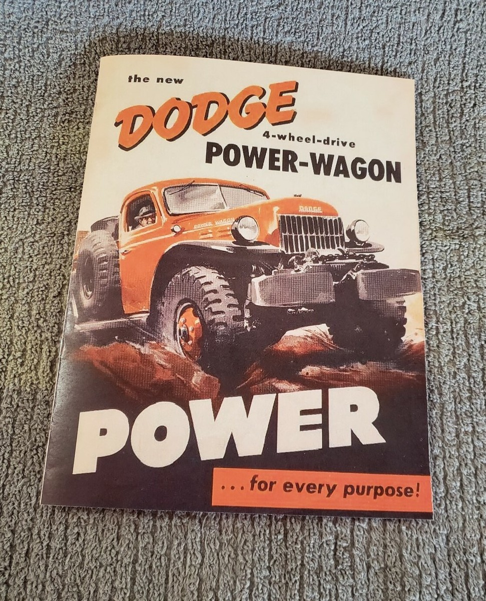1950's) Dodge Power Wagon Sales Brochure - Very Good