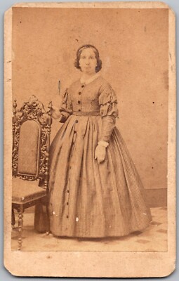 ANTIQUE CDV CIRCA 1860s YOUNG LADY IN DRESS CIVIL WAR ERA ELIZABETH NEW JERSEY | eBay ANTIQUE CDV CIRCA 1860s YOUNG LADY IN DRESS CIVIL WAR ERA ELIZABETH NEW JERSEY | eBay