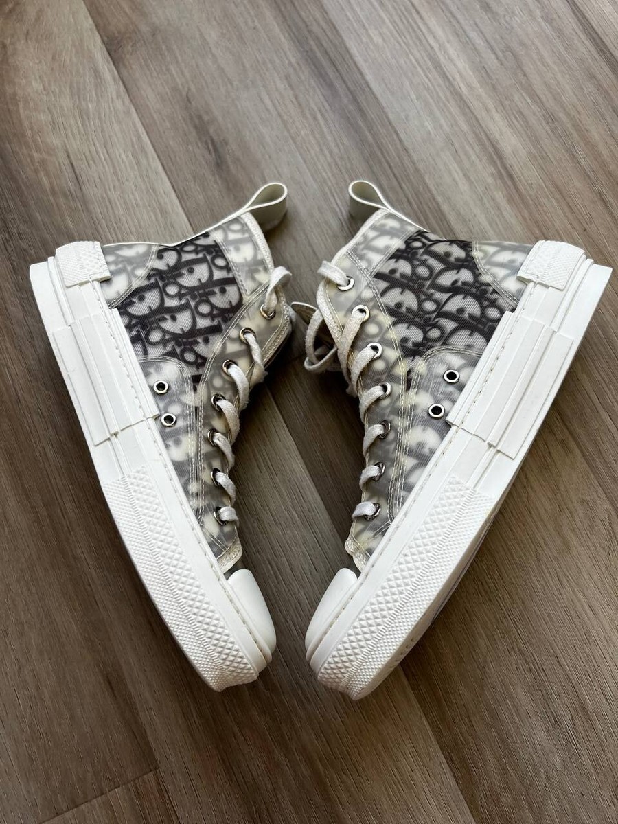 Christian Dior Oblique All Pattern High Top Sneakers Shoes Women's