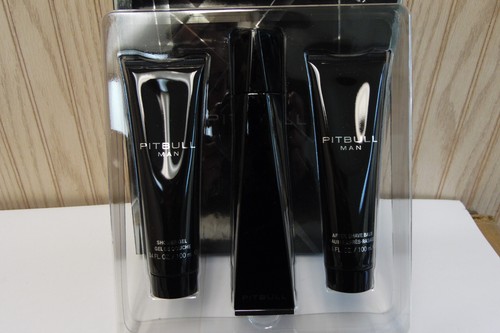 3PC SET PITBULL MAN 3.4oz EDT SPRAY+3.4oz SHOWER GEL+AFTER SHAVE MEN PERFUME - Picture 2 of 3