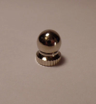 New Small Nickel Plated Knob Finial For Standard Lamp Harps, 9/16" ht. #NF958N
