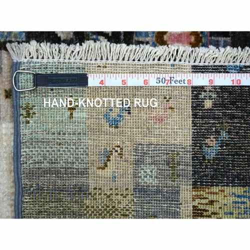 4'x5'10" Colorful Afghan Kashkuli Gabbeh Hand Knotted Wool Oriental Rug R71253 - Picture 6 of 6