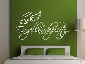Wandaufkleber Wandtattoo Aufkleber Schlafzimmer Engel Landeplatz Flugel Angel 42 Ebay