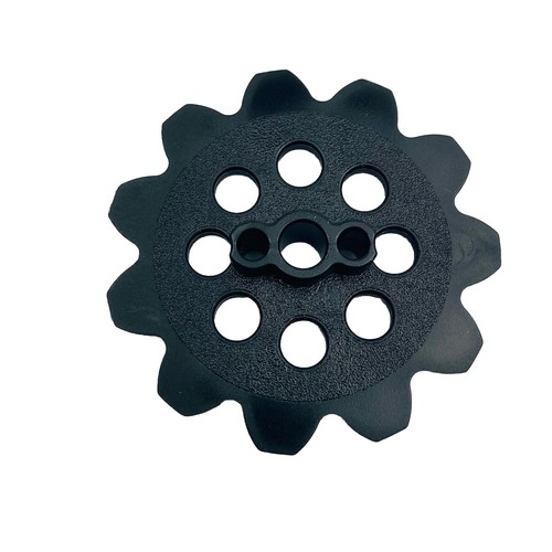 6 Micro Knex Black Small Size Chain Gears Sprockets - K'nex Coaster Part - Picture 2 of 2