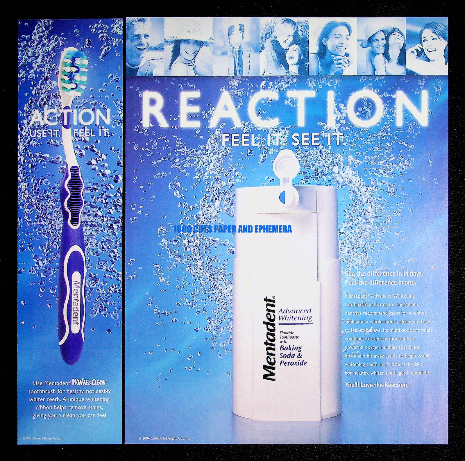 Mentadent Advanced Whitening Toothpaste Toothbrush 2004 Print Magazine ...