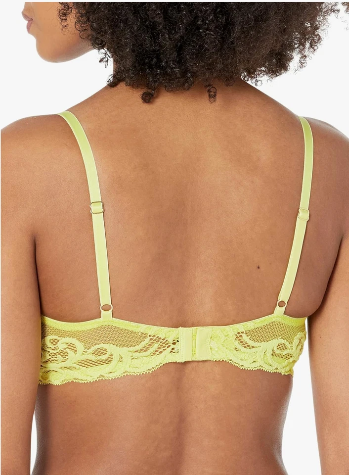 Sujetador camiseta Natori 32A plumas nuevo sin etiquetas 730023 amarillo Foto 2 de 4