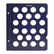 Blank Page for Whitman Classic Quarters Album - 22 Openings