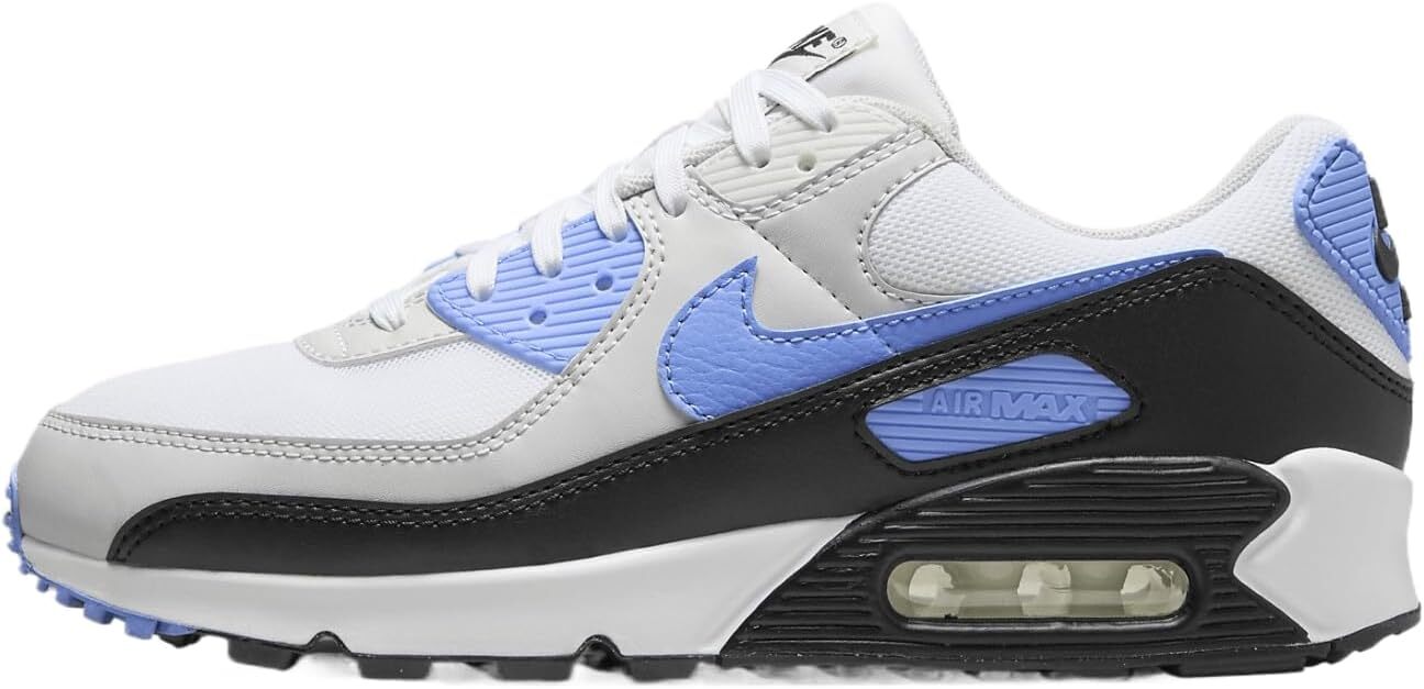 Womens Nike Air Max 90 White/Royal Pulse-Photon Dust (DH8010 106)