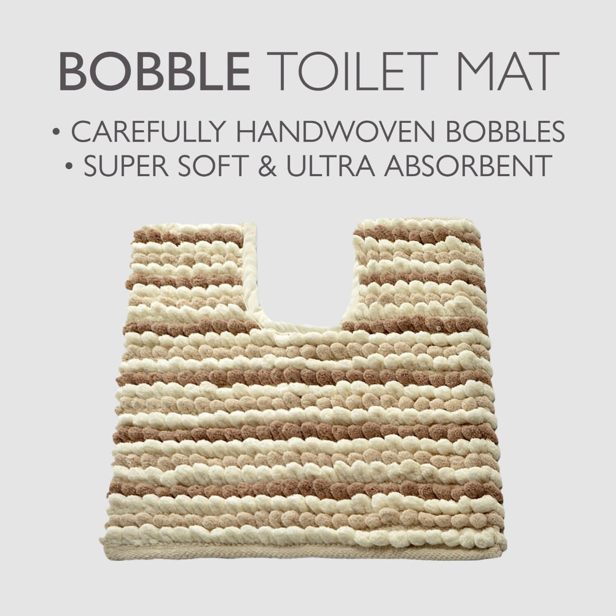 Allure - Tappetino Da Doccia A Righe Spesse, 50 X 50 Cm, Motivo A