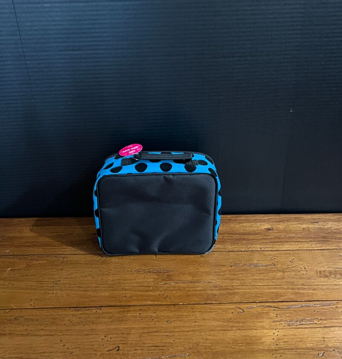 Justice Girls Lunch Box Tote Bag Kids Insulated Bright Blue Black