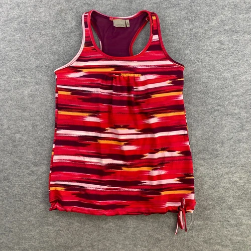 Athleta Tank Top Women Size Medium Painted Tinker Workout Top with Drawstring