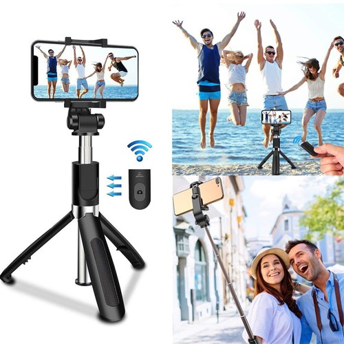 Smartphone Selfie Stick Stativ mit Bluetooth-Fernauslöser Tripod Selfie 3 in1 - Bild 2 von 17