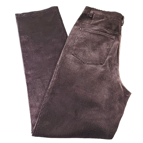 Escada Sport Kate Corduroy Pants Womens 36 Brown Stretch Straight Leg Mid Rise