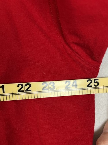 Chaps Ralph Lauren Men's Button Shirt XL Long Sleeve Red Micro Fleece Pockets - Picture 9 of 11