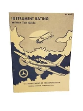 Instrument Rating Written Test Guide. U.S. Dept. Of Aviation.  Transportation. 
