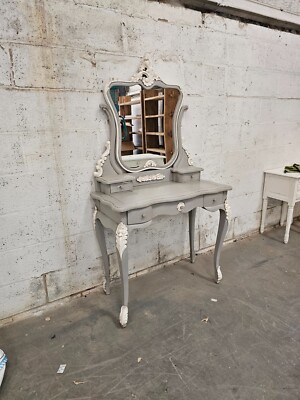 French style Parisian Dressing Table Hand Made Grey and White Brand New |  eBay UK