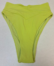 NWT American Eagle Aerie Light Green Dotted Swim Bottoms Size: Small 