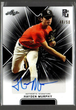 2021 Leaf Perfect Game Showcase Black #BAHM1 Hayden Murphy Auto /50