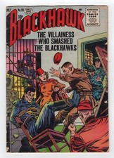 1955 DC BLACKHAWK #90 TIGRA APP & DEATH OF STORM KING BONDAGE COVER KEY RARE