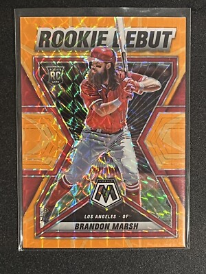 ブランドンマーシュ 2022 Panini Mosaic Brandon Marsh Rookie Debut Orange Fluorescent