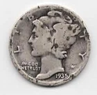 1935 Mercury Dime - Nice Silver - #14