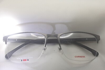 CARRERA 8861 R80 semi Rimless Eyeglass Frame Only 56□19 145 Gunmetal/black 
