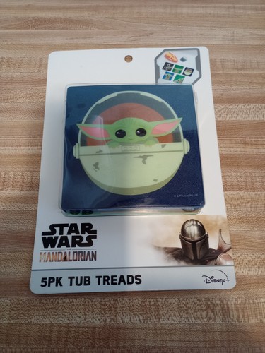 Star Wars Mandalorian Grogu Baby Yoda Set 5 Pz Pedali Antiscivolo Vasca da Bagno