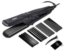 Hair Straightener and Crimper - 4 in 1 Tourmaline Ceramic Flat and Curling Ir...