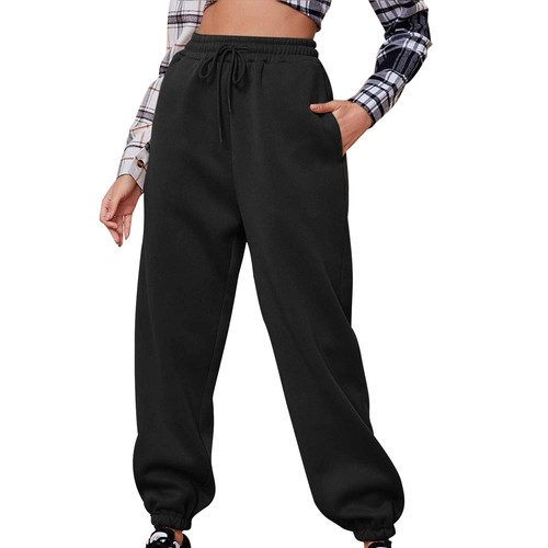 Women Bottom Sweatpants Pockets High 