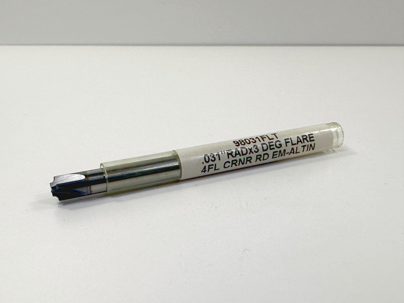 MICROCUT 98031FLT .031" x 3 4FL Deg Flare Corner Radius End Mill NEW 1pc