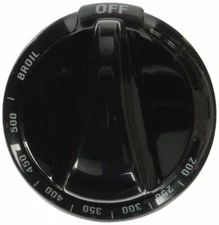 WB03K10037 Thermostat Knob Black Compatible with GE Range