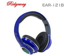 Bluetooth Stereo Headphones Built-in Microphone EAR-121B Blue Headset