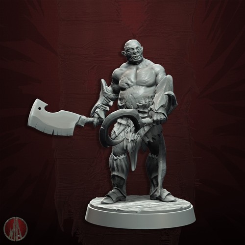 Dungeons & Dragons NPC Enemy Playable Character - Armoured Orc Beserker Infantry - Picture 2 of 30