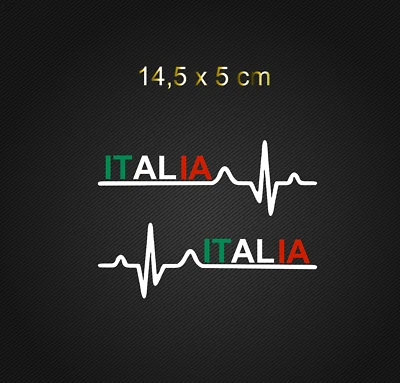 Italia Aufkleber, Italien, Italy Aufkleber, Autoaufkleber, Italien Flagge  - Bild 1 von 3