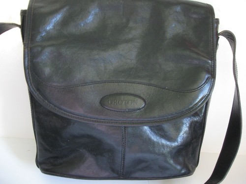 Handbag Oroton Black Vintage Leather Excellent - Picture 2 of 12